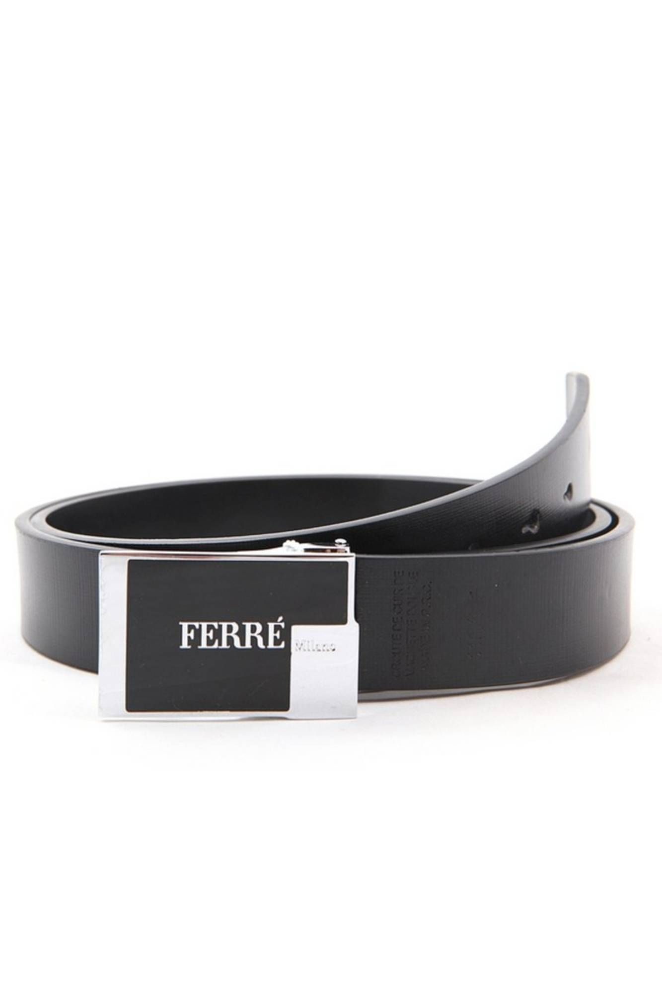 Curea din piele reversibila, Gianfranco Ferrè, negru 110