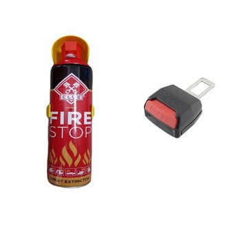 Pachet - Stingator auto Motor Starter™, tip spray cu suport de prindere, 1000 ml, anulator centura siguranta Pachet - Stingator auto Motor Starter™, tip spray cu suport de prindere, 1000 ml, anulator centura siguranta