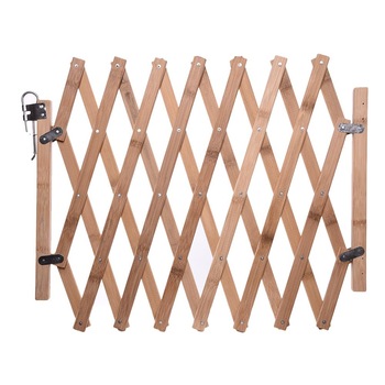 Gard din Lemn, Retractabil 60-100 cm, de Protectie pentru Animalele de Companie Gard din Lemn, Retractabil 60-100 cm, de Protectie pentru Animalele de Companie