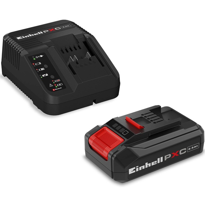 Einhell 4512097 Akkumulátor és töltőkészlet, 2,5Ah, 18V, max 720 W