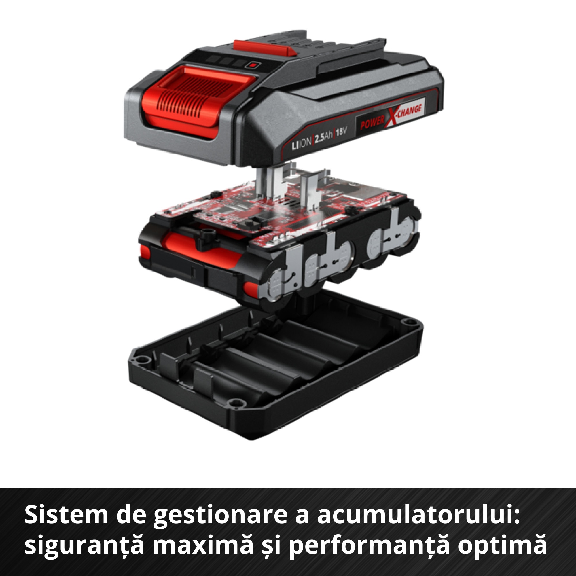 Kit acumulator si incarcator Einhell PXC 4512097, 18 V. 2.5Ah, max