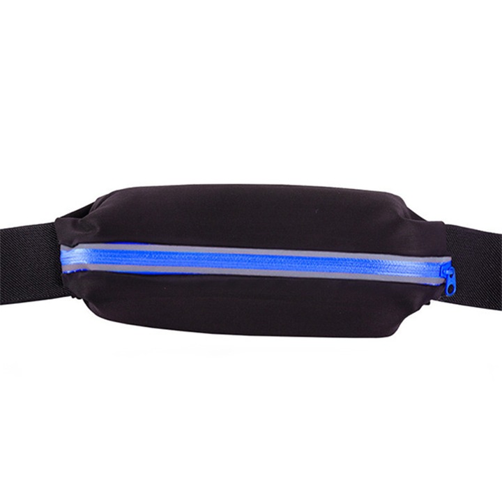 G-Tech sporttáska, futáshoz, vízálló anyagú, zsebbel telefonnak és egyéb kiegészítőknek, 88,5 cm, Fekete