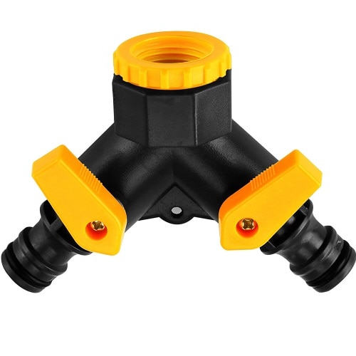 Racord Y cu 2 cai, 1/2 , cu robinete inchidere, Tolsen 57116