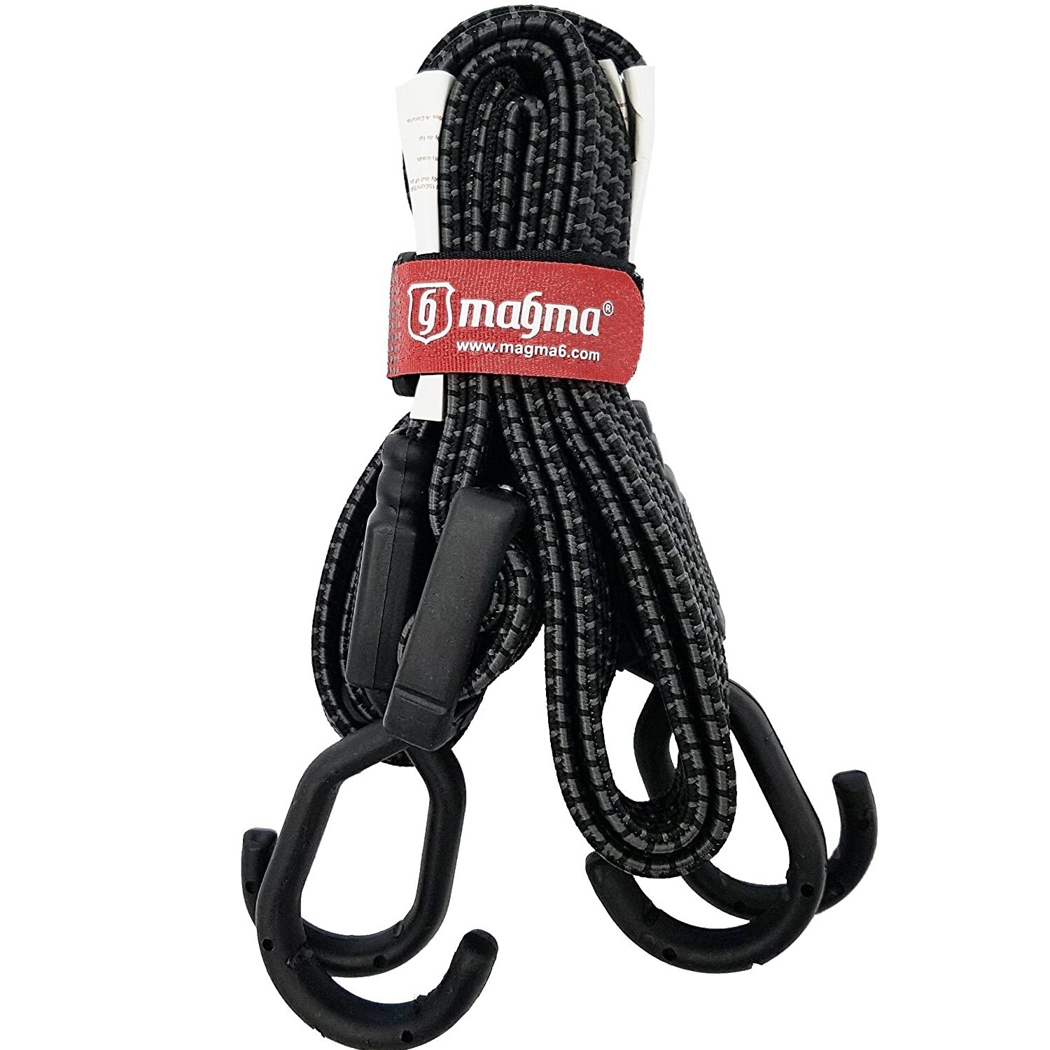 Set 2 corzi elastice plate, Carlige, Polipropilena/ABS, 70 kg, 1 m