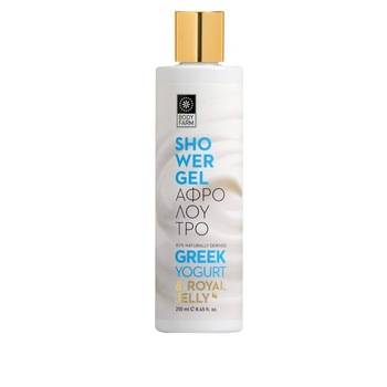 Gel pentru Dus, Bodyfarm, cu Iaurt Grecesc si Laptisor de Matca, 250 ml Gel pentru Dus, Bodyfarm, cu Iaurt Grecesc si Laptisor de Matca, 250 ml