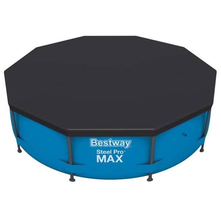 Кръгло покривало за басейн с метална рамка Bestway, диаметър 396 см, 58292