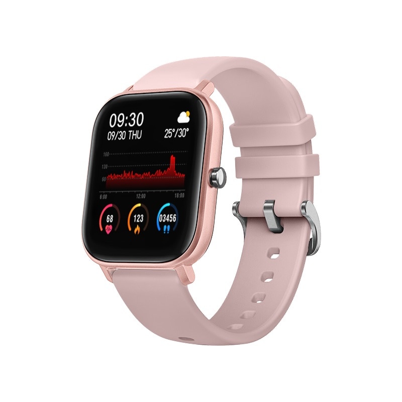 Bratara fitness Optimus AT P8 ecran cu touch 1.4 inch color HD, moduri sport, pedometru, puls, notificari, IP67, pink