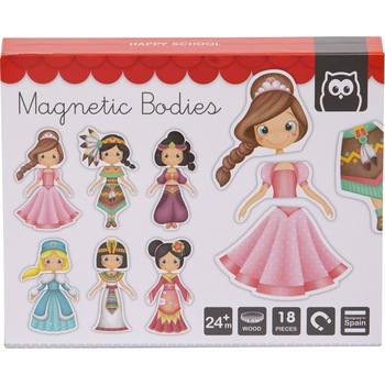 Puzzle din lemn Eurekakids Magnetic - Printesa, 18 piese Puzzle din lemn Eurekakids Magnetic - Printesa, 18 piese