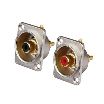 Conector Socket RCA Dynavox, set 2 bucati Conector Socket RCA Dynavox, set 2 bucati