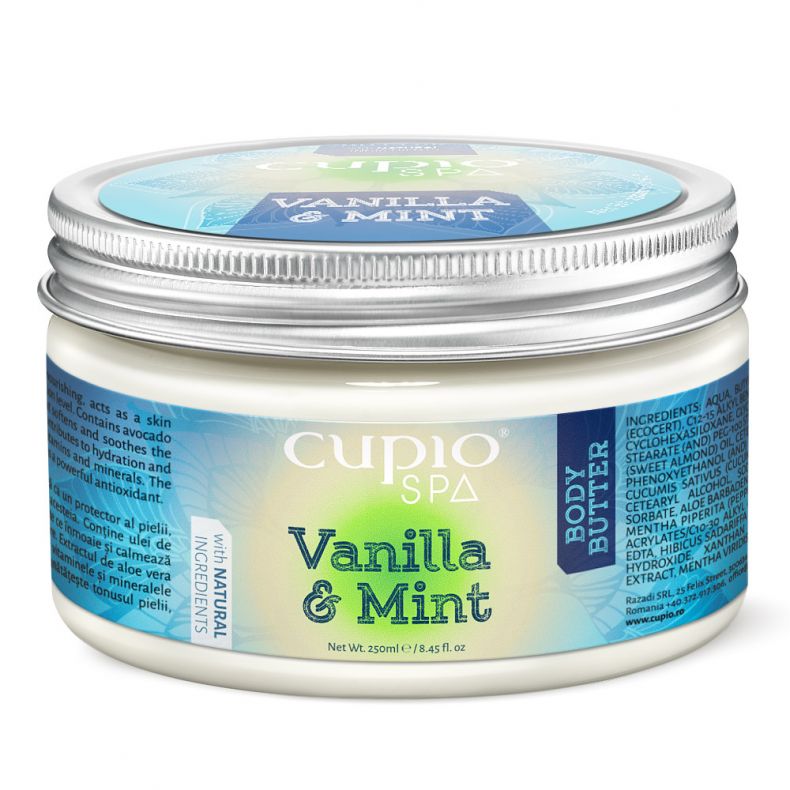 Unt de corp Organic Cupio - Vanilla&Mint 250ml