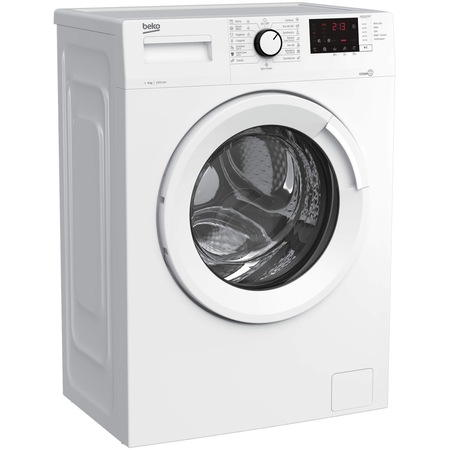 Masina de spalat rufe Slim Beko WUE6512XWST, 6 kg, 1000 RPM, Clasa A+++, Hygiene cu SteamCure, DrumClean SteamCure, Alb