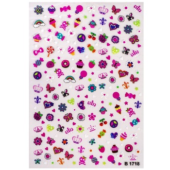 Set 144 stickere pentru unghii Set 144 stickere pentru unghii