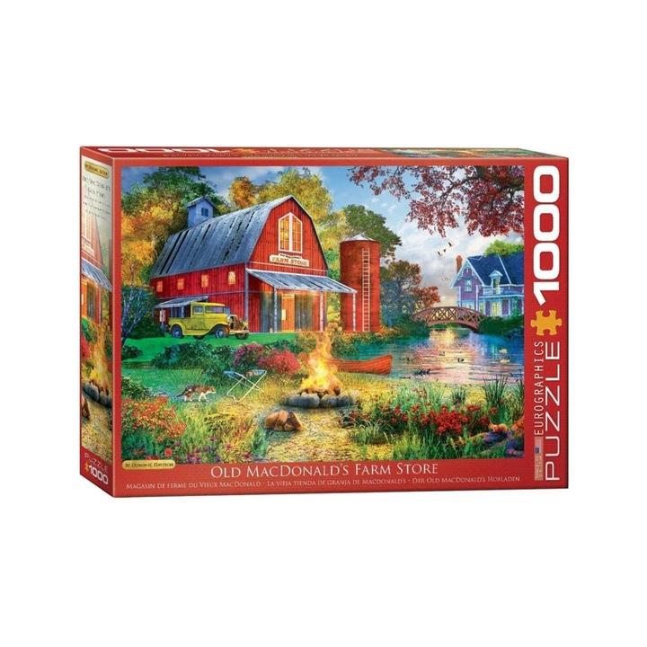 EuroGraphics 1000 db-os puzzle - Campfire by the Barn, Dominic Davison (6000-5527)