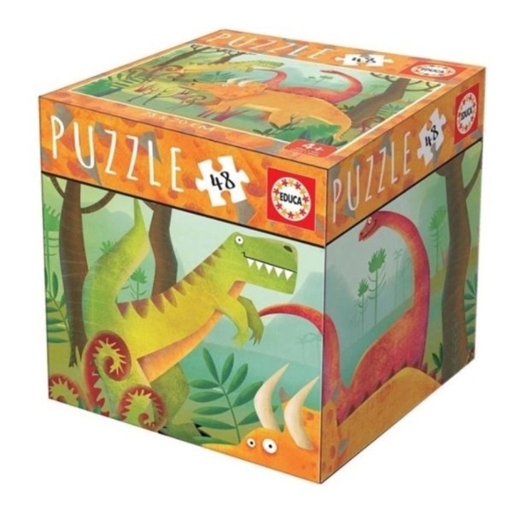 Educa 48 db-os puzzle - Mini box - Dinoszauruszok (18076)