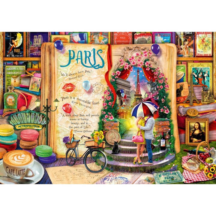 Bluebird 4000 db-os puzzle - Life is an Open Book Paris (70262)