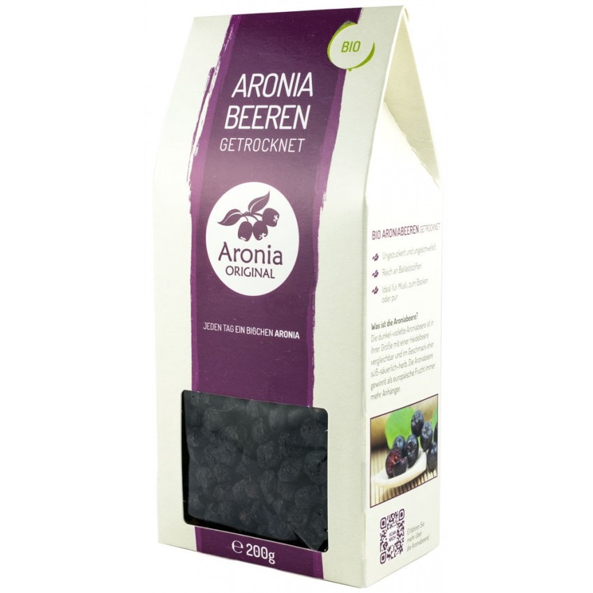 Fructe BIO de aronia uscate, Aronia 200 g