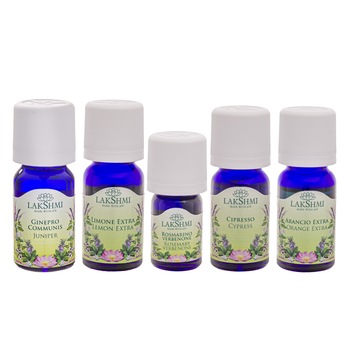 Set uleiuri esentiale 100% pure Lakshmi, tratament alternativ celulita, 5 bucati, 45 ml Set uleiuri esentiale 100% pure Lakshmi, tratament alternativ celulita, 5 bucati, 45 ml