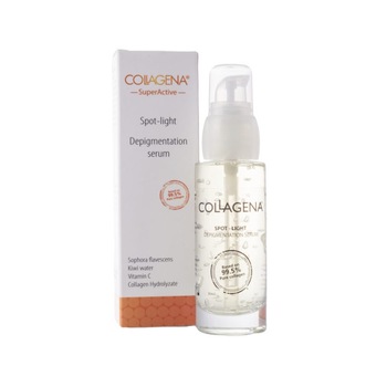 Ser depigmentant cu antirid Spot light, Collagena, cu pur Colagen, anti rid, 30 ml Ser depigmentant cu antirid Spot light, Collagena, cu pur Colagen, anti rid, 30 ml