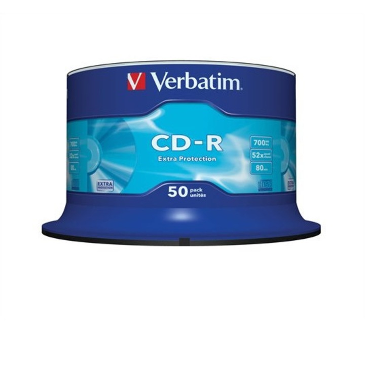 VERBATIM "DataLife" 700MB, 52x, hengeren CD-R lemez