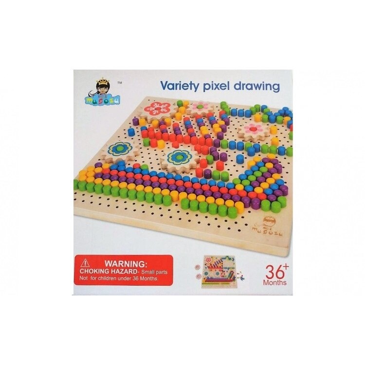 Joc educativ Mozaic lemn, 240 piese