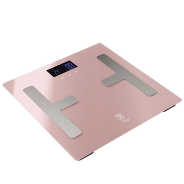 Дигитален Кантар BERLINGER HAUS BH9100, Розов, 180kg