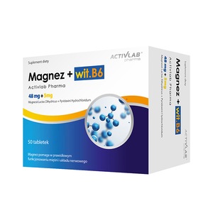 Supliment alimentar, ActivLab Pharma Magneziu cu Vitamina B6, Magnez B6 - 50 capsule