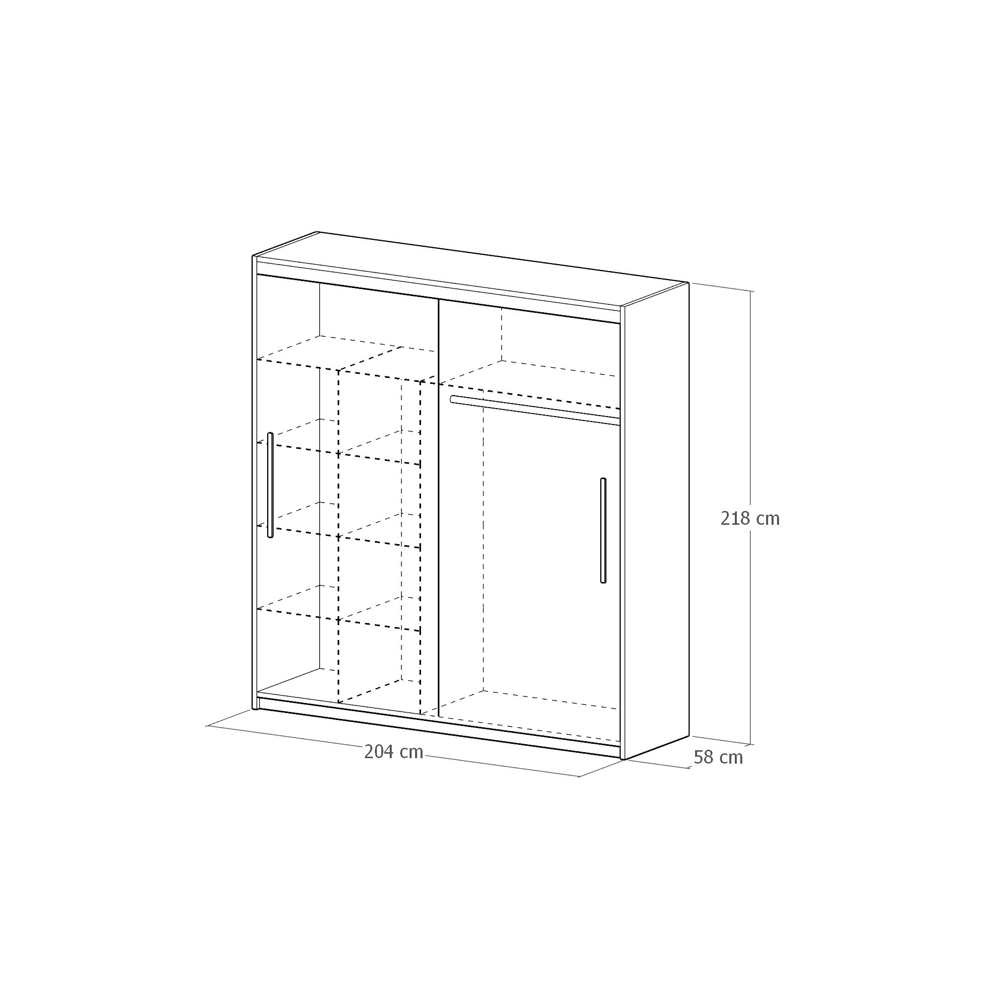 Dressing Radu Cu Oglinda Negru Cb 204 X 218 X 58 Cm Emag Ro