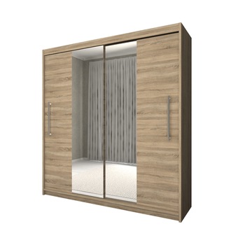 Dressing Radu cu oglinda, sonoma, CB, 204 x 218 x 58 cm Dressing Radu cu oglinda, sonoma, CB, 204 x 218 x 58 cm