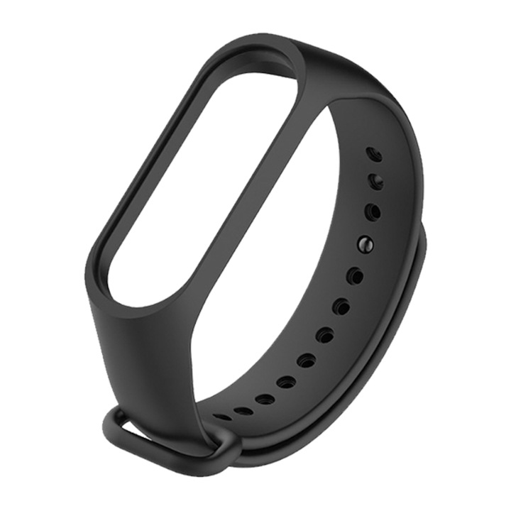 Силиконова каишка Nordic, M4 Amio Mi Band Tracker, Фитнес гривна, Черен
