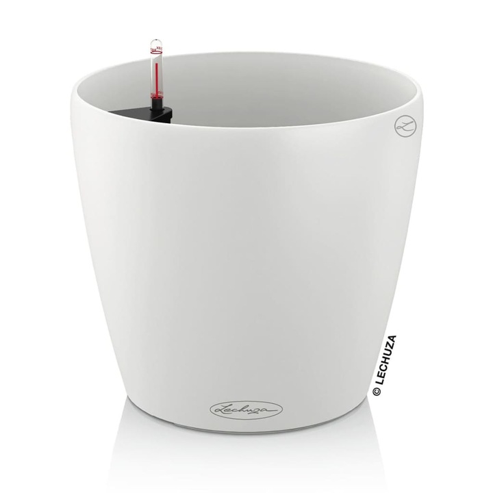Jardiniera CLASSICO Color 18 ALL-IN-ONE LECHUZA, alb 0.75 kg 443312