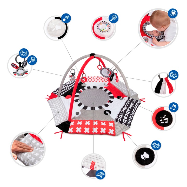 Активна гимнастика Canpol Sensory Toys, Многоцветен