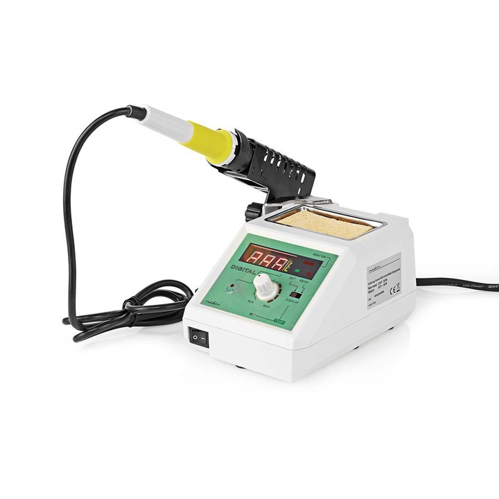 Цифрова станция за запояване Nedis, 160 - 480 °C, 24V, 48W, Бял