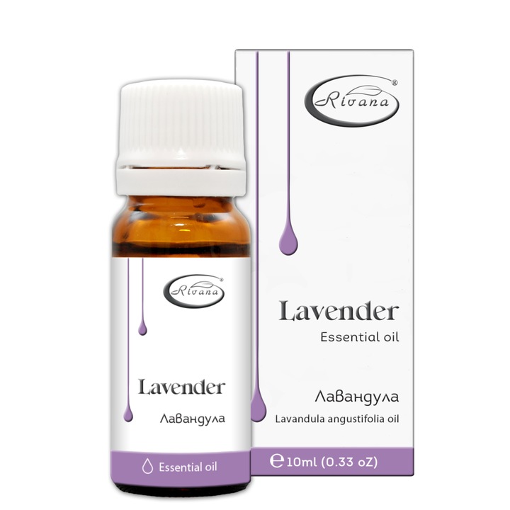Ulei esential Rivana, Lavanda, Ulei pur, 10 ml