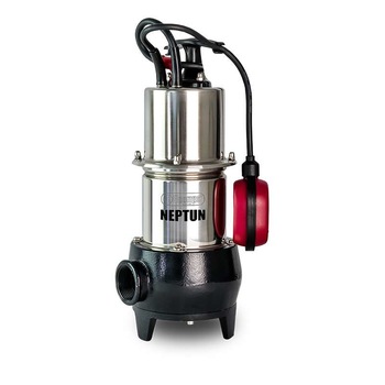 Pompa submersibila, Elpumps, Neptun Vortex, pentru apa menajera, 5m/9m/15m3/h, 800 W, Negru/Argintiu