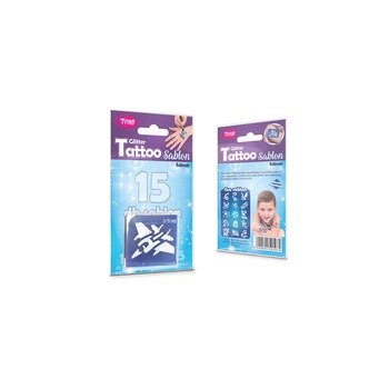 Set tatuaje temporare copii 501072, TyToo, 15 bucati, 5x5 cm Set tatuaje temporare copii 501072, TyToo, 15 bucati, 5x5 cm