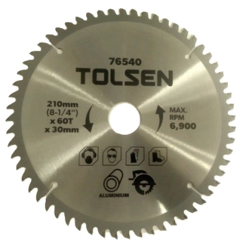 Disc Circular Cu Vidia Pentru Aluminiu 210x30x60T