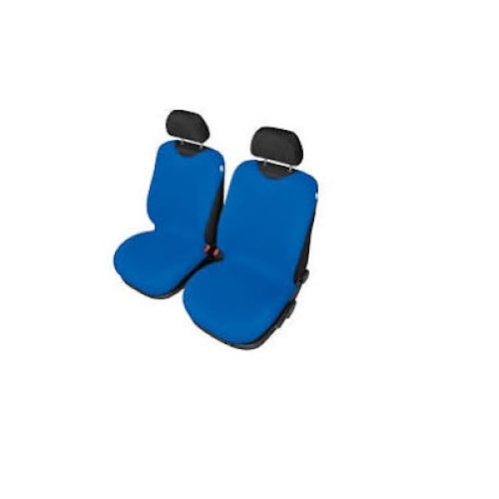 Комплект калъфи за автомобилни седалки, сини, за предни седалки, 2 броя