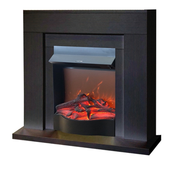 Semineu electric Agnes Wenge & Corsica, Dimensiuni (I*L*A) :850*880*300 mm, Efect 3D, 2 trepte de putere