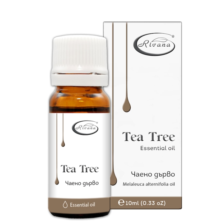 Ulei esential de arbore de ceai Rivana, Ulei 100% pur, 10 ml