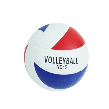 Minge de volei, piele ecologica, alb/albastru, marime 5 Minge de volei, piele ecologica, alb/albastru, marime 5