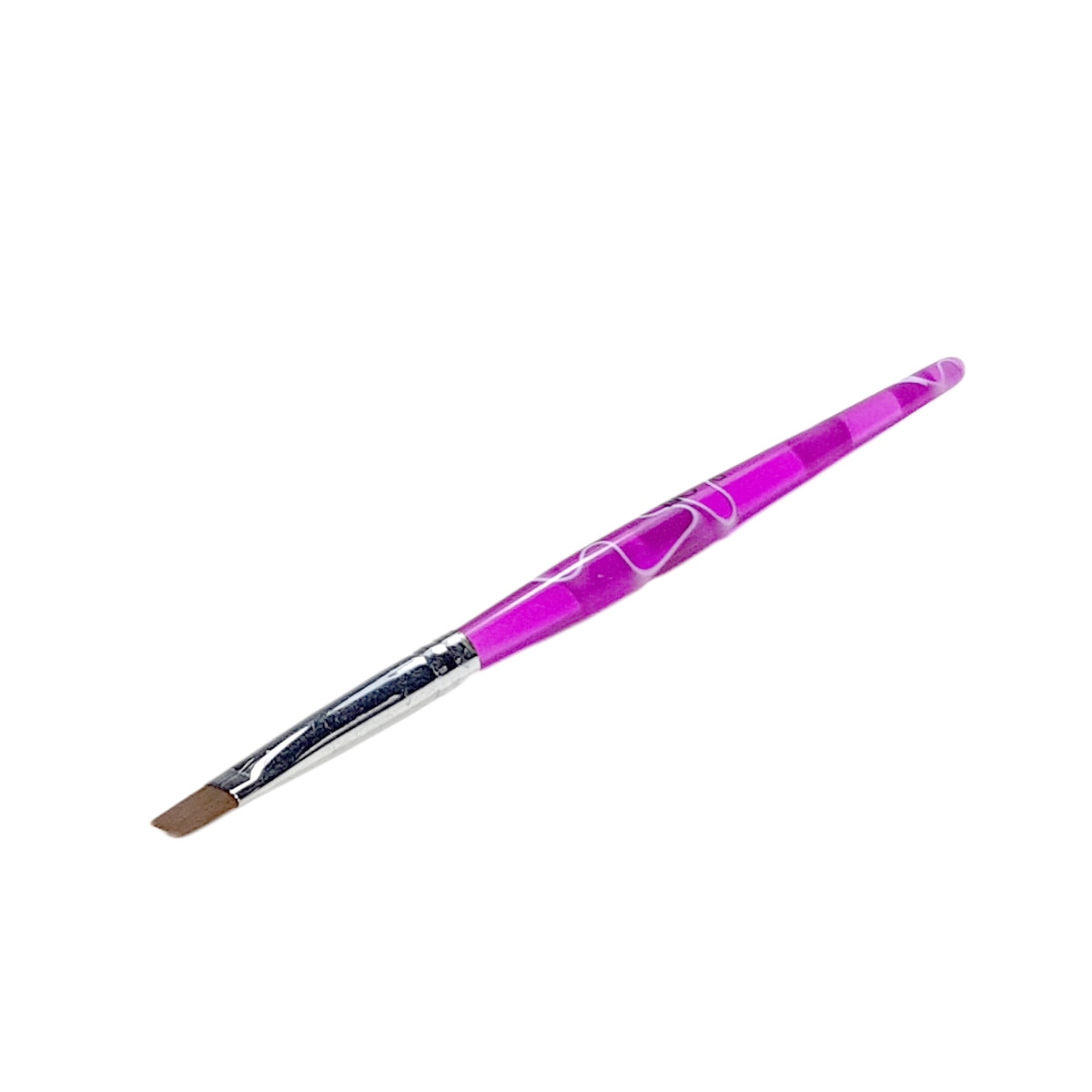 Pensula plata pentru unghii Z002-10, MoonbasaNails, Mov