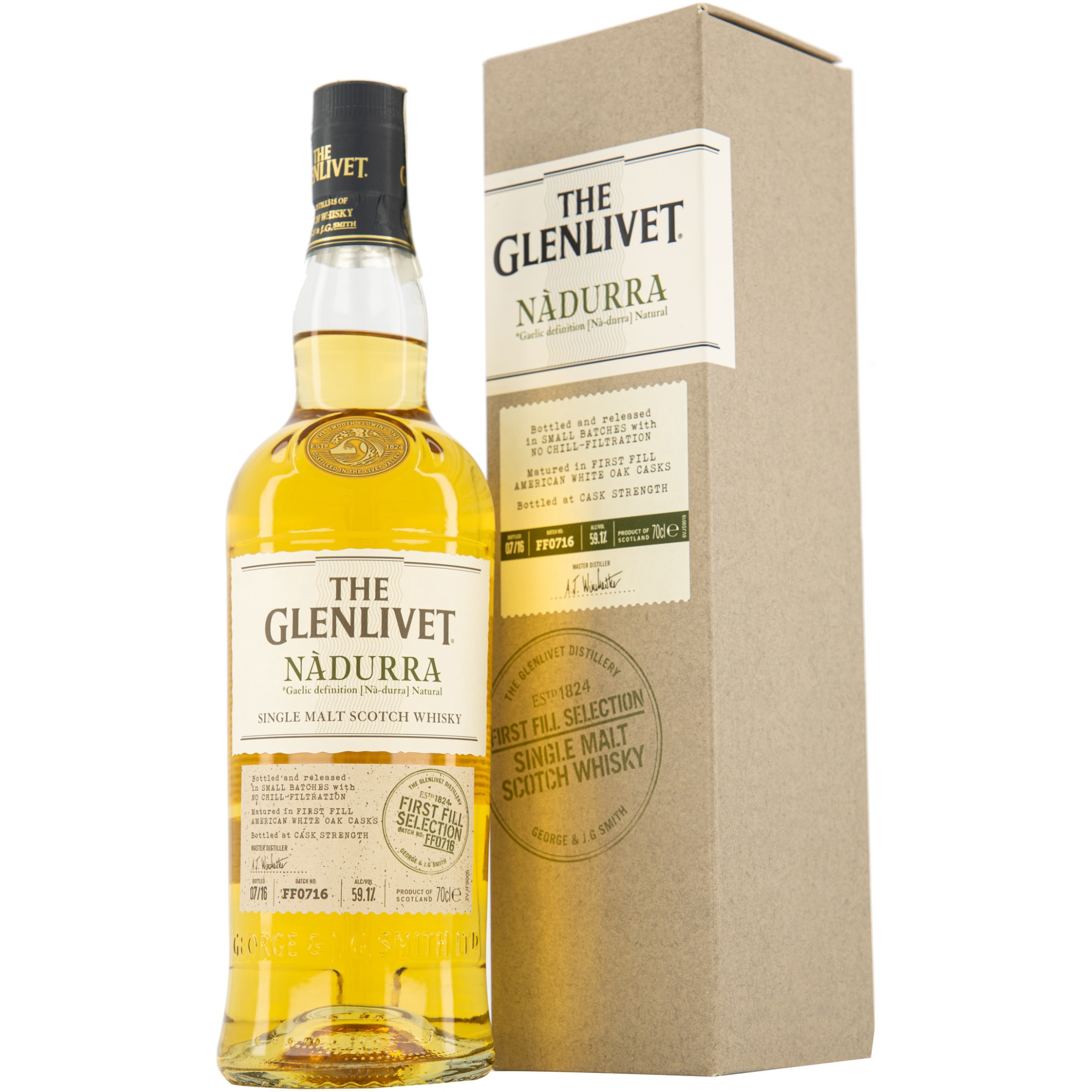 Whisky Glenlivet Nadurra First Fill, 59.1%, 0.7 l