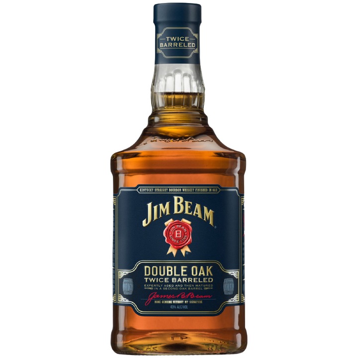 Bourbon Jim Beam Double Oak, 43%, 0.7l