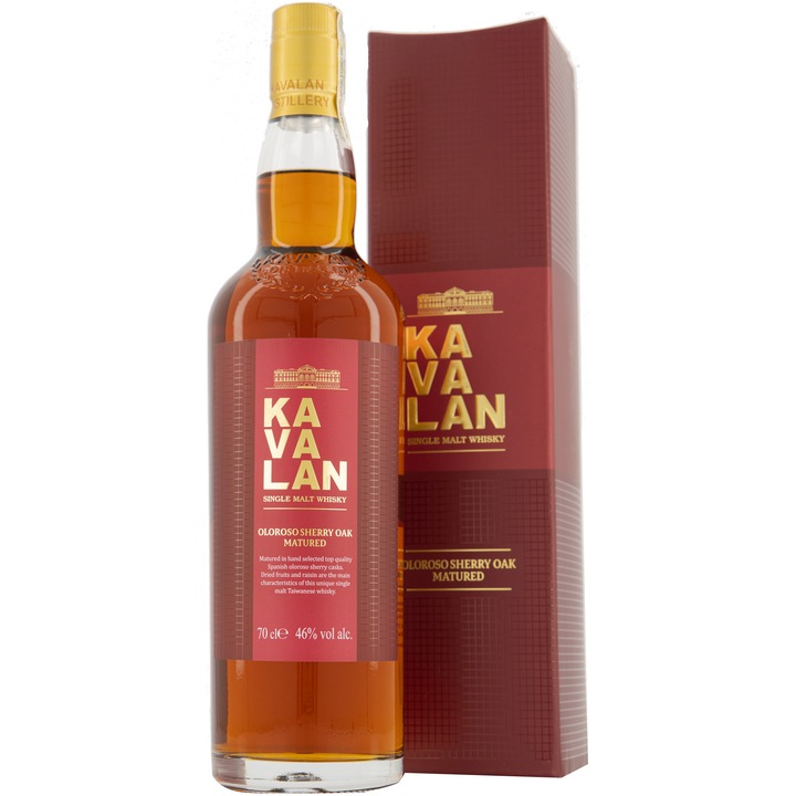 Whisky Kavalan Sherry Oak, 46%, 0.7 l