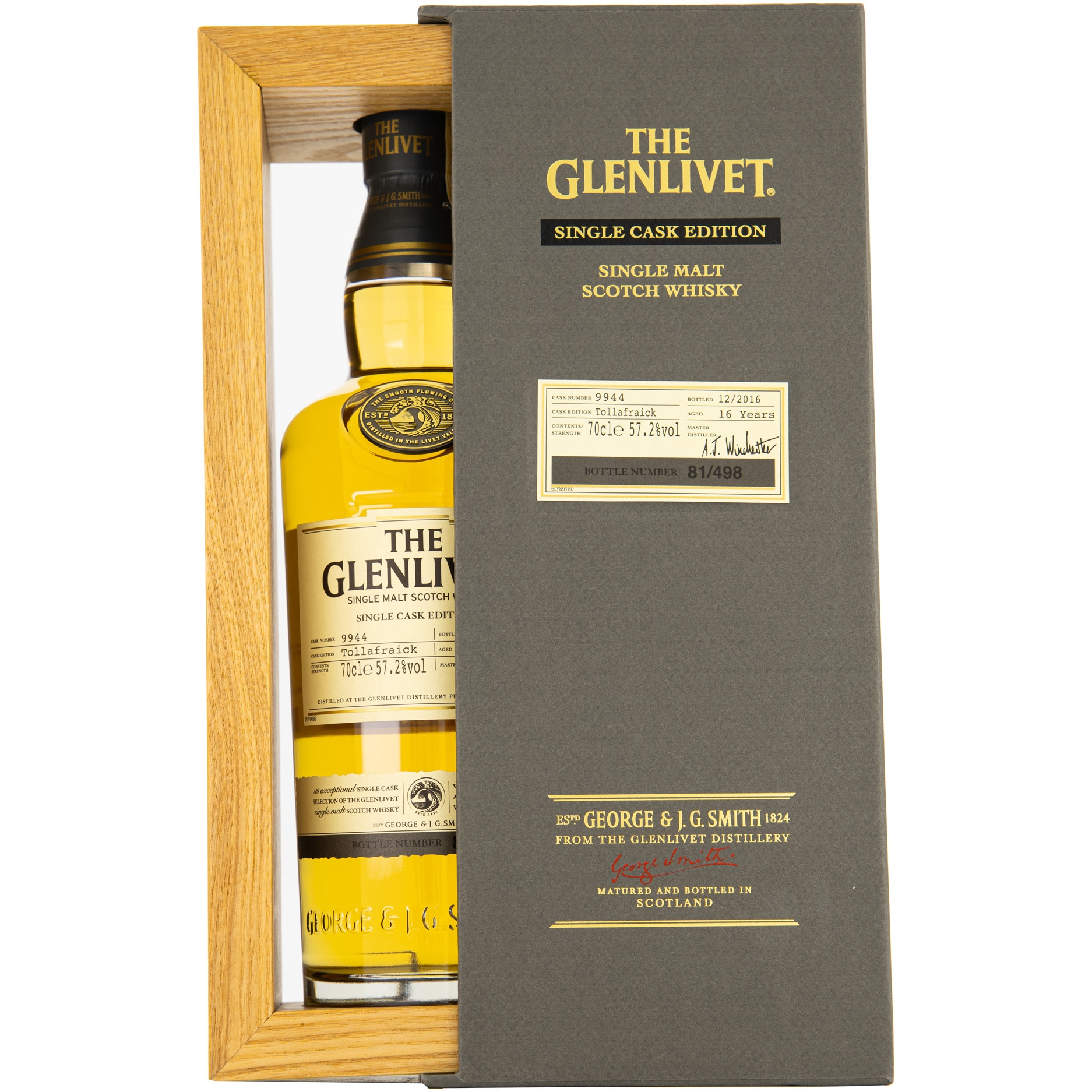 Whisky Glenlivet Tollafraick Single Cask 16YO, 57.2%, 0.7 l