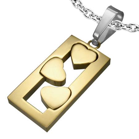 Pandantiv BeSpecial, PSL0768, Inox, Zirconiu, 2,7 x 1,4 cm