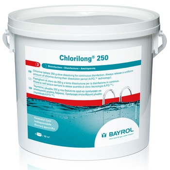 Dezinfectant pe baza de clor pentru piscine Bayrol, Chlorilong 250g, 5 kg Dezinfectant pe baza de clor pentru piscine Bayrol, Chlorilong 250g, 5 kg