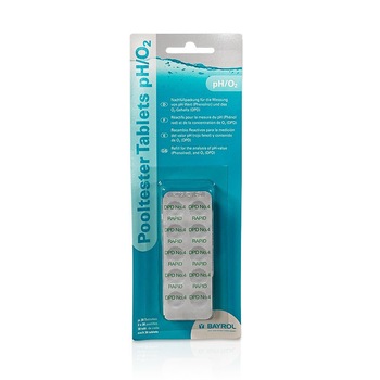 Tablete de testare 30 pH/ 30 Oxigen, Bayrol, Set realimentare pastile Pooltester pH + Oxigen Tablete de testare 30 pH/ 30 Oxigen, Bayrol, Set realimentare pastile Pooltester pH + Oxigen