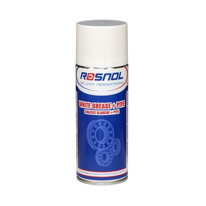 Spray cu vaseline alba si teflon Rosnol White Grese + PTFE 400 ml