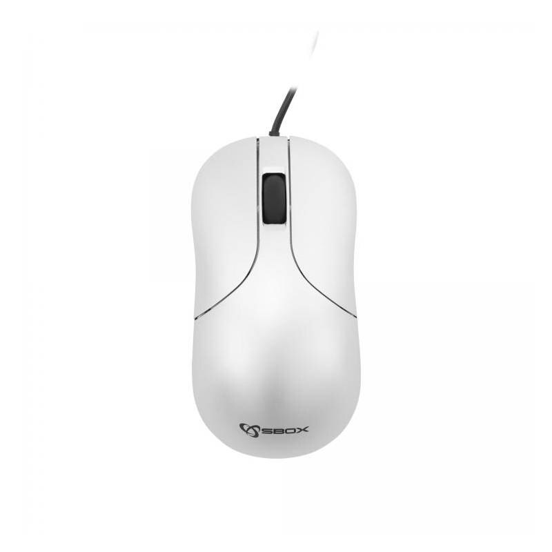 Mouse optic cu fir Sbox M-923S, 1000 DPI, USB, Argintiu